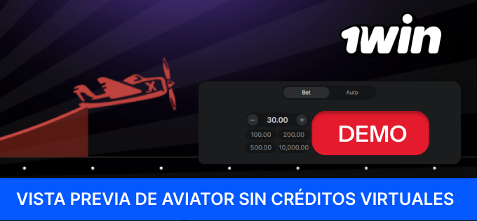 1win Aviator no tiene un espacio con saldo simulado